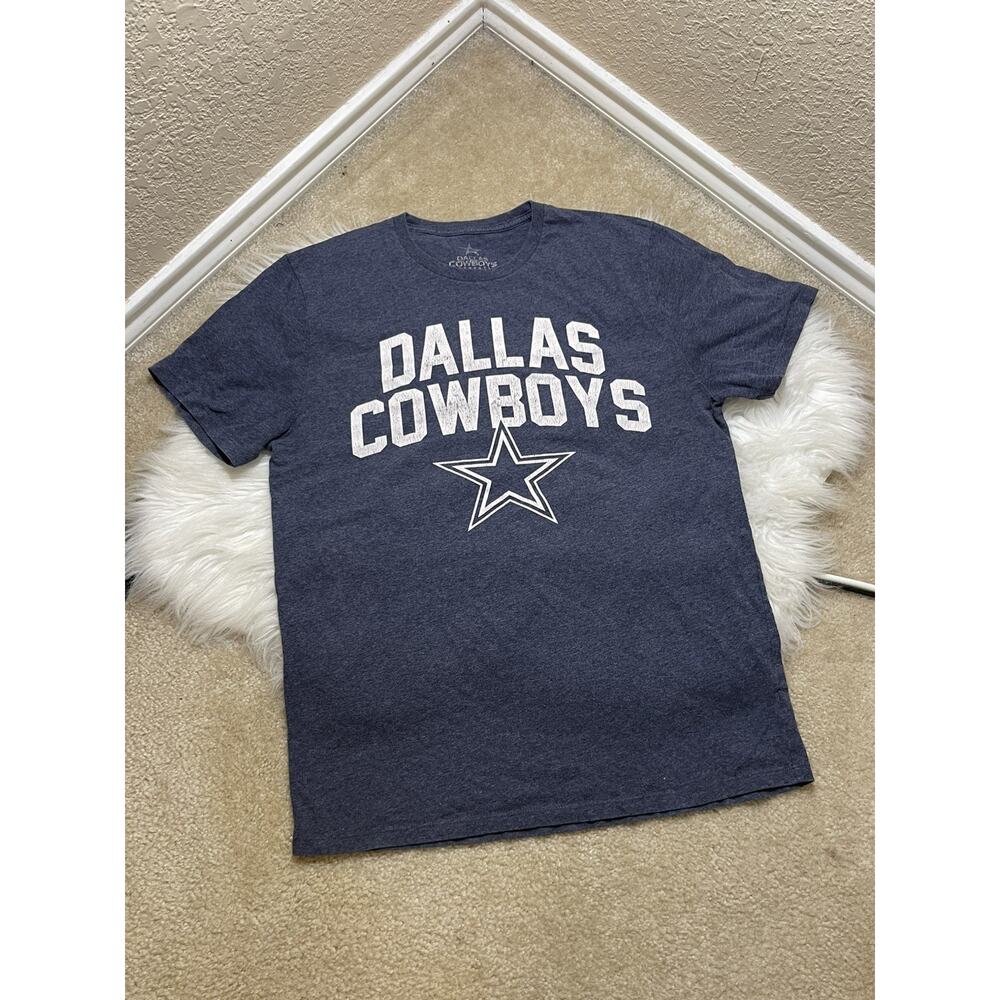 Size M Men’s Dallas Cowboys Authentic Heather Blue T-Shirt NFL Football Logo